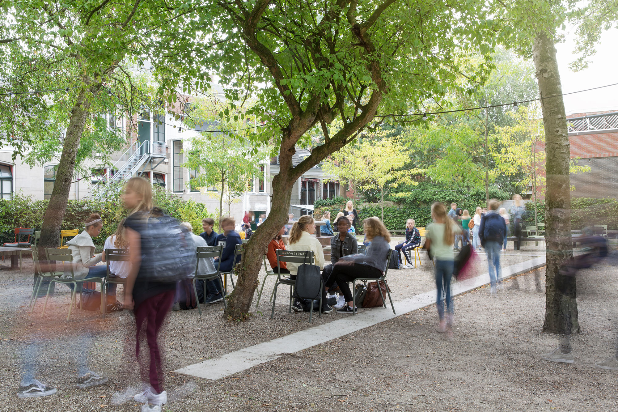 tuinontwerp schoolplein ontmoeten binnenstad